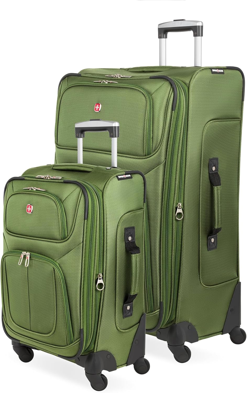 SwissGear Sion Softside Expandable Luggage, Evergreen, 2-Piece Set (21/29)