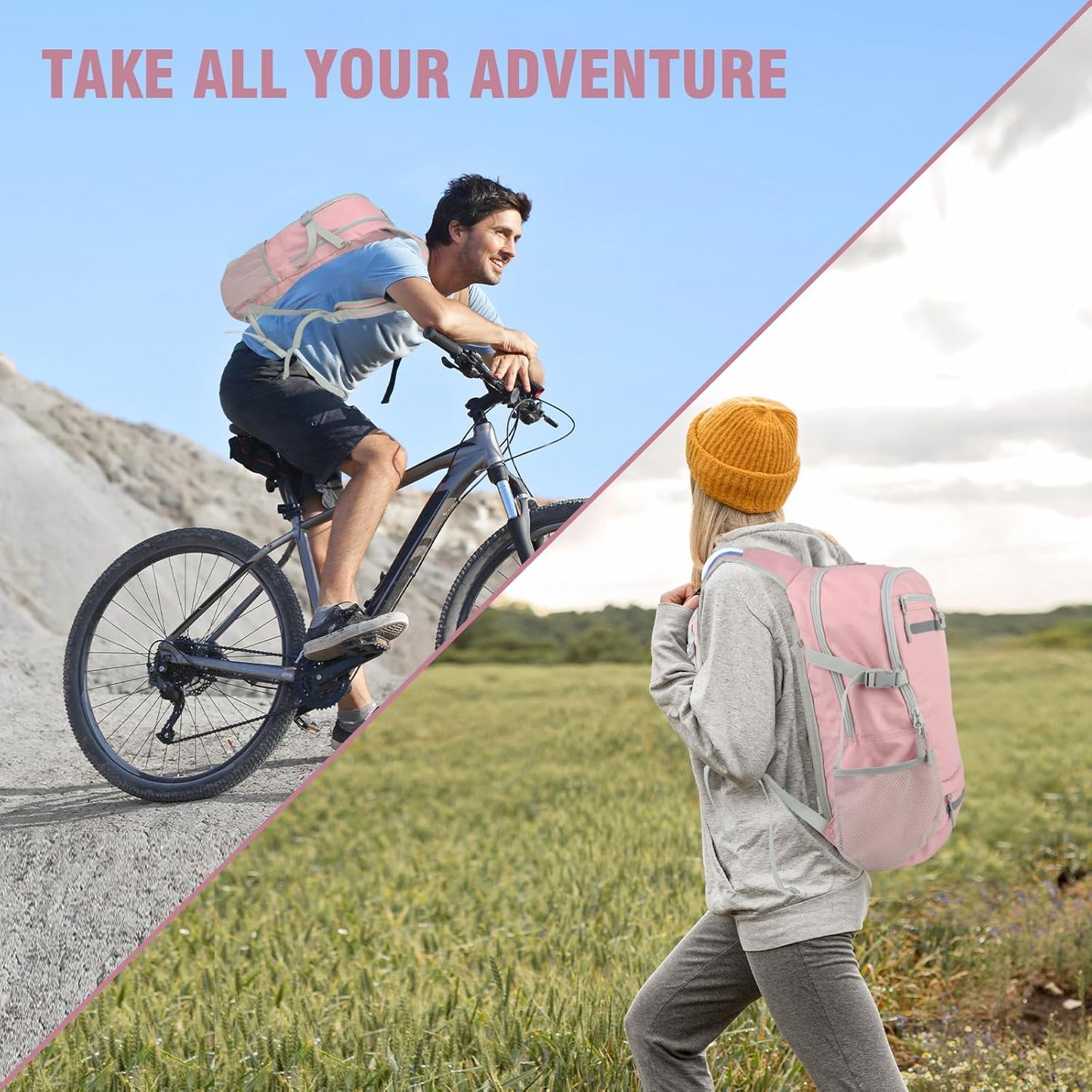 Zavothy 18L Multipurpose Hiking Backpack with 3L Water Bladder – Durable Hydration Backpack with Insulated Bladder Compartment, Hidden Helmet Holder & Rain Cover – for Hiking, Commuting, and Camping