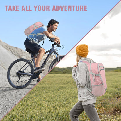 Zavothy 18L Multipurpose Hiking Backpack with 3L Water Bladder – Durable Hydration Backpack with Insulated Bladder Compartment, Hidden Helmet Holder & Rain Cover – for Hiking, Commuting, and Camping