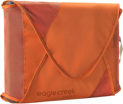 Eagle Creek Pack-It Original Garment Folder - Travel Garment Bag with Compression Wings to Maximize Luggage Space - Convenient Top Handle - Quick Drying Material - Mandarin - X Large