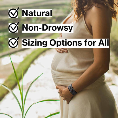 Acupressure Motion Sickness Bands - Cecilia Duo (Large) - Stylish Morning Sickness Relief Band | Travel, Pregnancy, Cruise