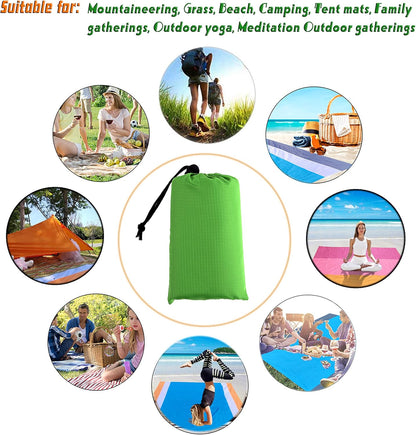 Waterproof Camping Tarp, Ultralight Tent Footprint Backpacking Tarp for Camping, Hiking and Outdoor Activities (Green)