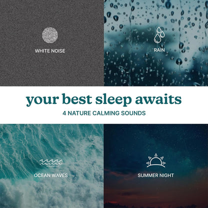 Homedics Rejuvenate Traveler White Noise Sound Machine, Portable Sound Machine with 4 Relaxing Sounds for Travel, Home, Nursery and Office, Auto Off Timer