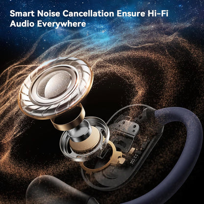 AI Translation Earbuds Real Time- 144 Languages, Meeting Assistant, LCD Touch Screen, Noise Cancelling, Wireless Open Ear Translator Earbuds- Used for Travel, Business, Learning, Grey pr