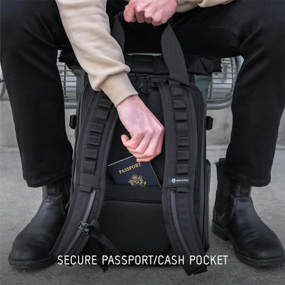 WANDRD PRVKE 21L, V3 Backpack: Weather-Resistant Travel & Camera Backpack with Laptop Sleeve, Quick Side Access, Clamshell Opening – Ideal Photography & Travel Bag (Black)