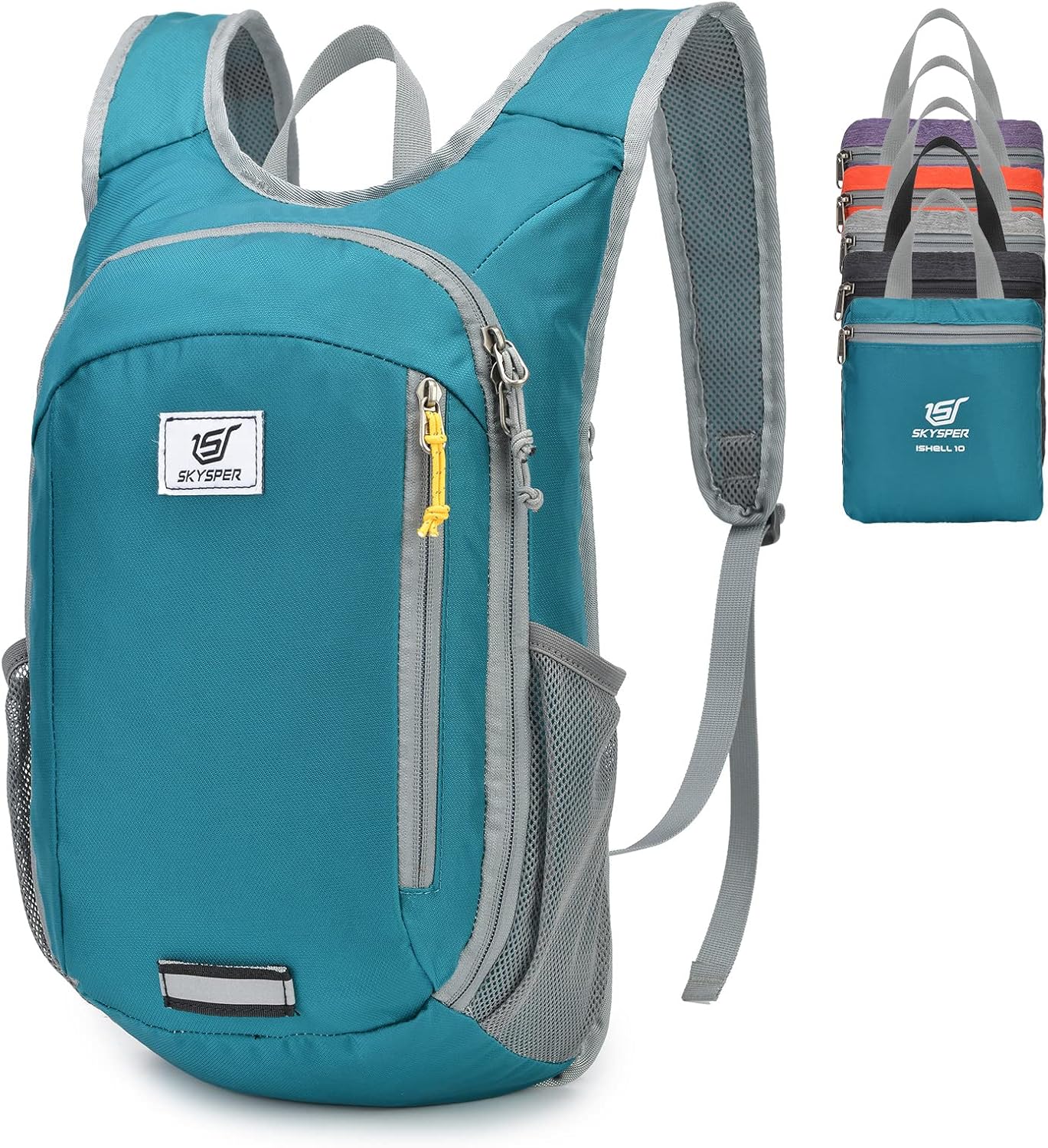 SKYSPER Small Daypack 10L Hiking Backpack Packable Lightweight Travel Day Pack for Women Men