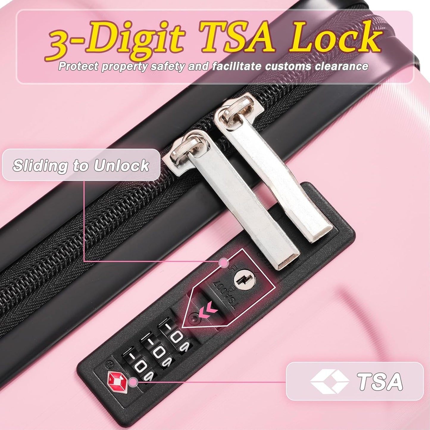 Merax Carry on Luggage Set, 20 Inch Hardshell ABS Suitcase with Spinner Wheels, Built-in TSA Lock & 2 Packing Cubes Airline Approved for Business Weekend Travel