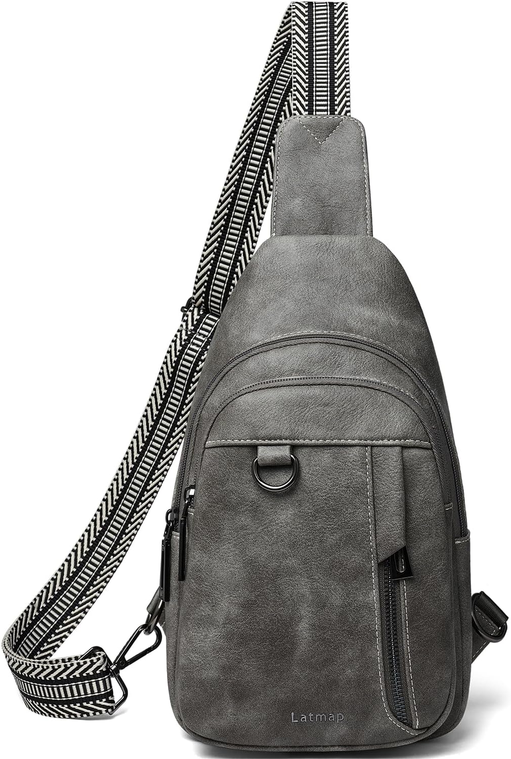 7L Sling Bag for Women Men Leather Small Sling Backpack Daypack Anti Theft Fanny Pack Crossbody Purse Travel