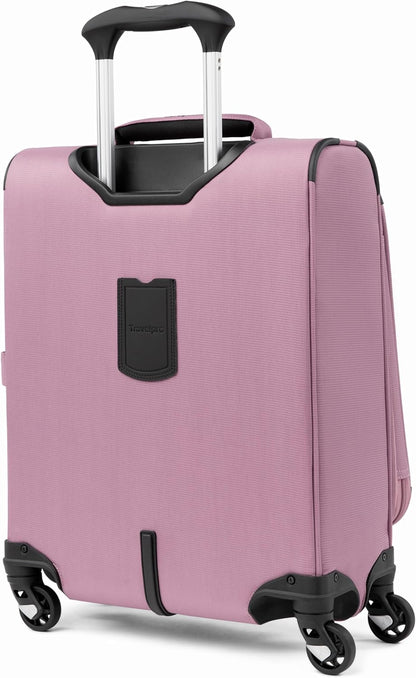 Travelpro Maxlite 5 Softside Expandable Carry-On Luggage with Spinner Wheels, Lightweight, 19-Inch — Orchid Pink Purple