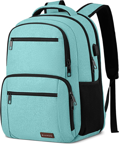 Backpack for Girls Women, School Backpack for Teen Boys, Lightweight Casual High School Bookbag, Daily-use Travel Laptop Backpack with USB Charging Port Fits 15.6 Inch Notebook