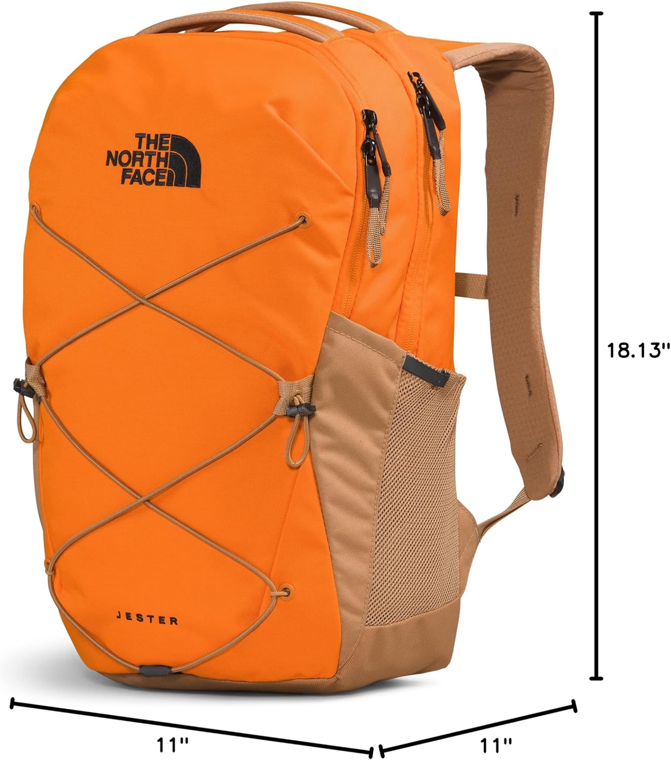 The North Face Jester Everyday Laptop Backpack, Mandarin/Almond Butter, One Size