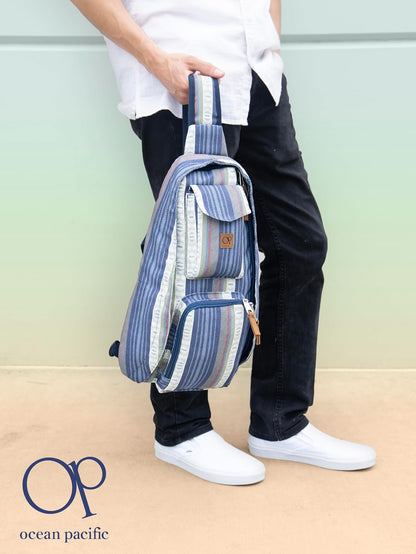 Ocean Pacific Crossbody Sling Bag for Everyday Use, Travel, Work - Casual Daypack for Men Women