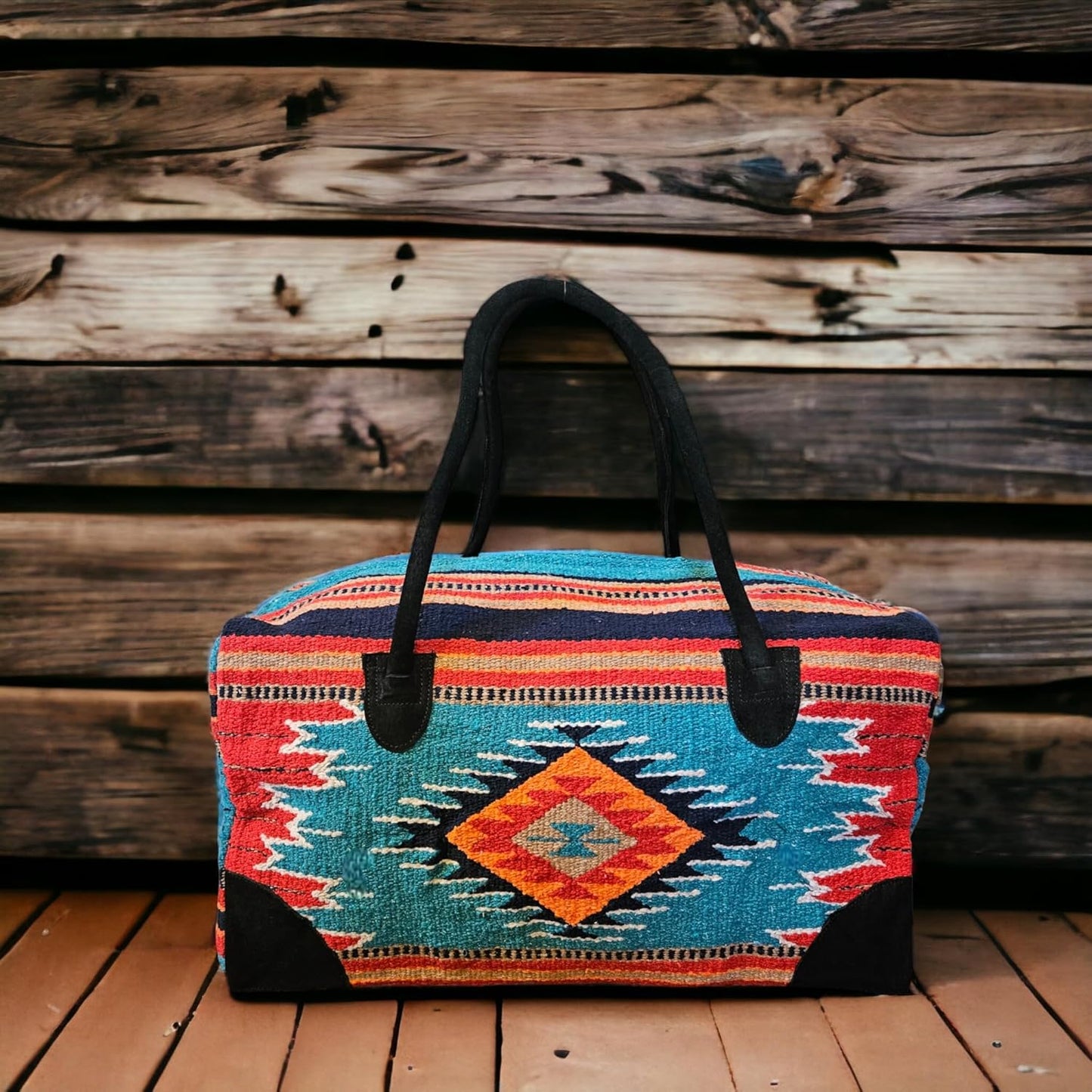 Southwestern Large Weekender Travel Bag Western Duffle Bag Boho Travel Bag (Franco)