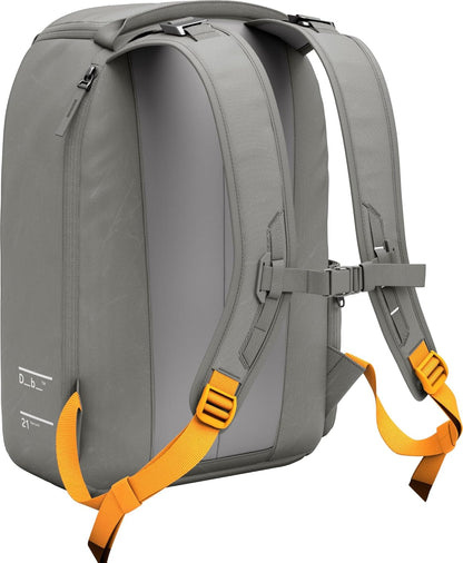 Db Journey Ramverk Backpack - Durable Travel Backpack with Laptop Compartment & Pockets for Work, Luggage Backpack with Roller Bag Hook Up System, 21L - Sand Grey