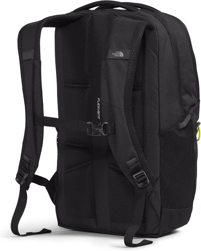 The North Face Jester Everyday Laptop Backpack, TNF Black Light Heather/Sulphur Spring Green, One Size