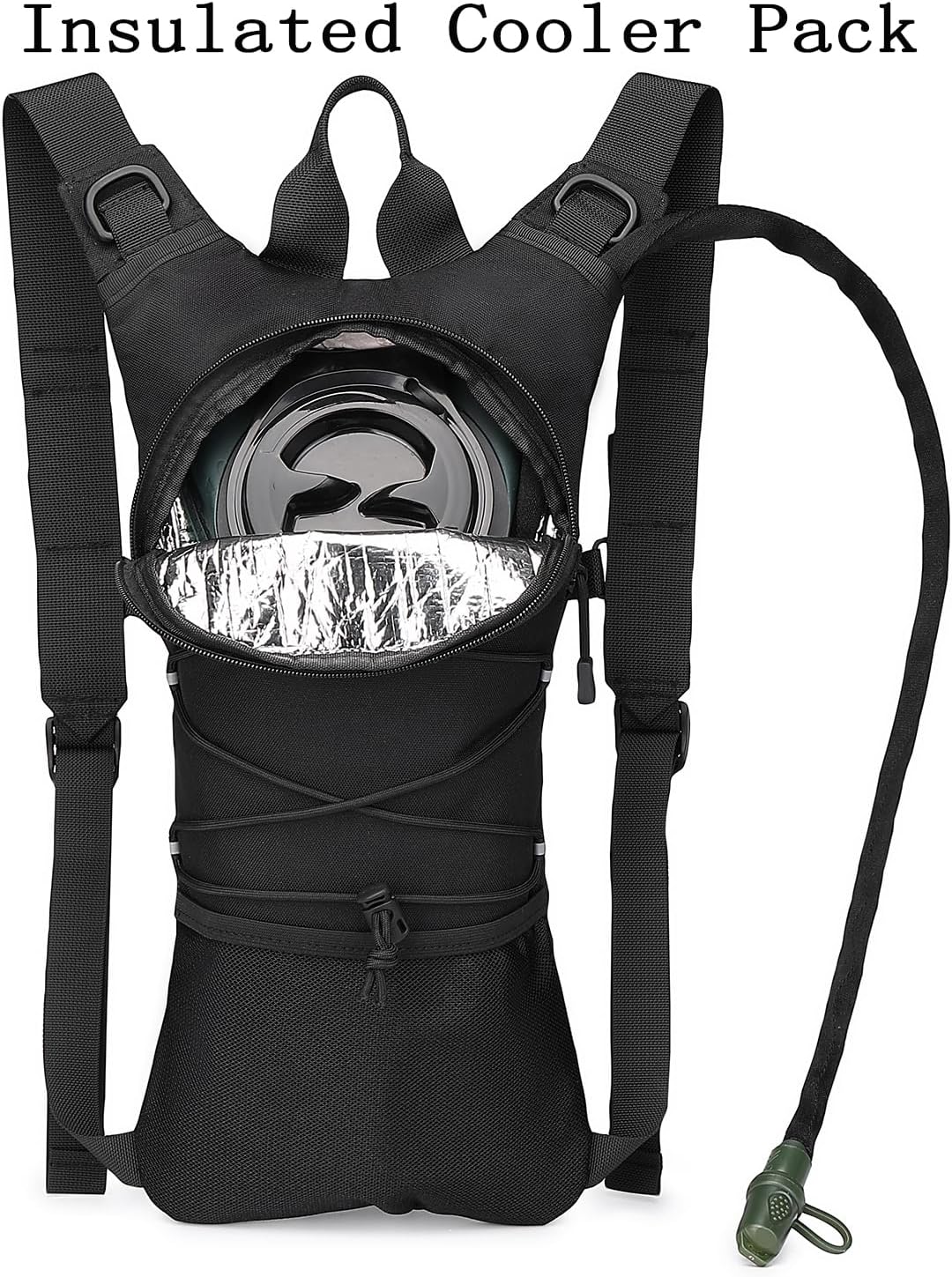 ATBP Running Hydration Vest Pack Thermal Insulation 3L TPU Water Bladder Tactical Backpack Bag for Cycling Hiking Daypack Men & Women