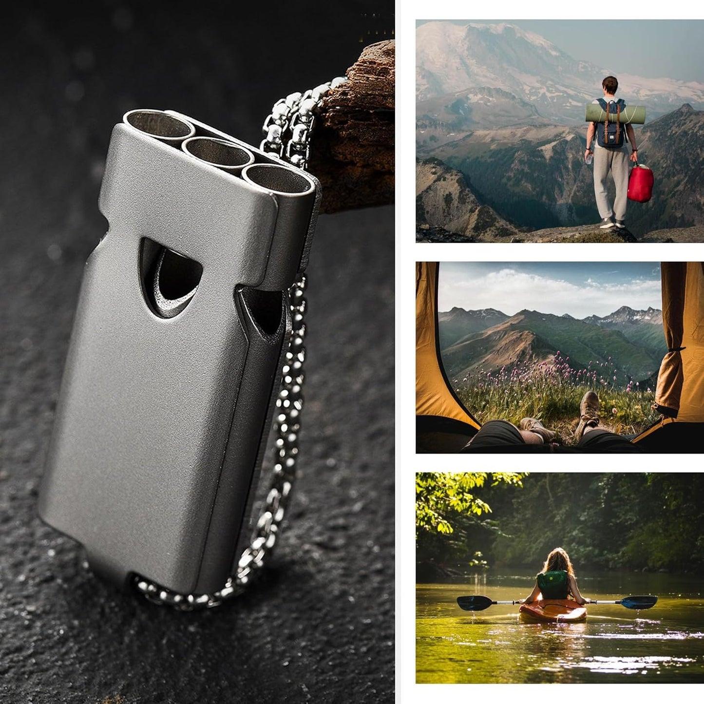 Whistle Emergency Whistles Keychain Rape Whistle Stainless Steel High Decibel Whistles … …