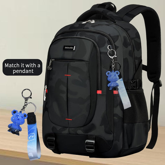 schoolbags for Middle school and high school student，high-capacity camo bookbags for Teens boys，Water Resistant Anti Theft Travel backpack with Computer compartment Fits 15.6 Inch Laptop