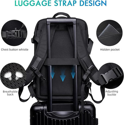 Carry on Backpack for Women Men 40L Flight Approved Travel Backpack Fit 17 Inch - Image 6