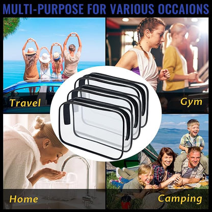 16 Pieces Clear Makeup Bags Bulk, TSA Approved Toiletry Bag - Image 6