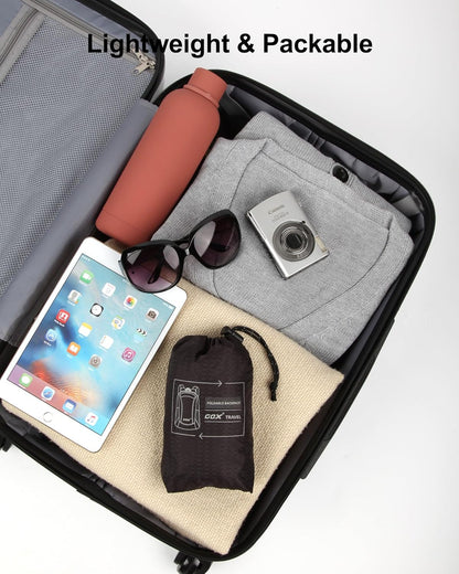 GOX Foldable 20l Backpack For Travel Lightweight Hiking Packable Daypack for Men Travel Camping Outdoor Bag Women (Black)