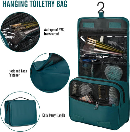 Veken 8 Set Packing Cubes for Travel Essentials, Suitcase Organizer Bags in 4 Sizes, Carry-On Luggage Accessories with Large Laundry & Hanging Toiletry Bag, Must-Have for Airplane, Road Trip & Camping