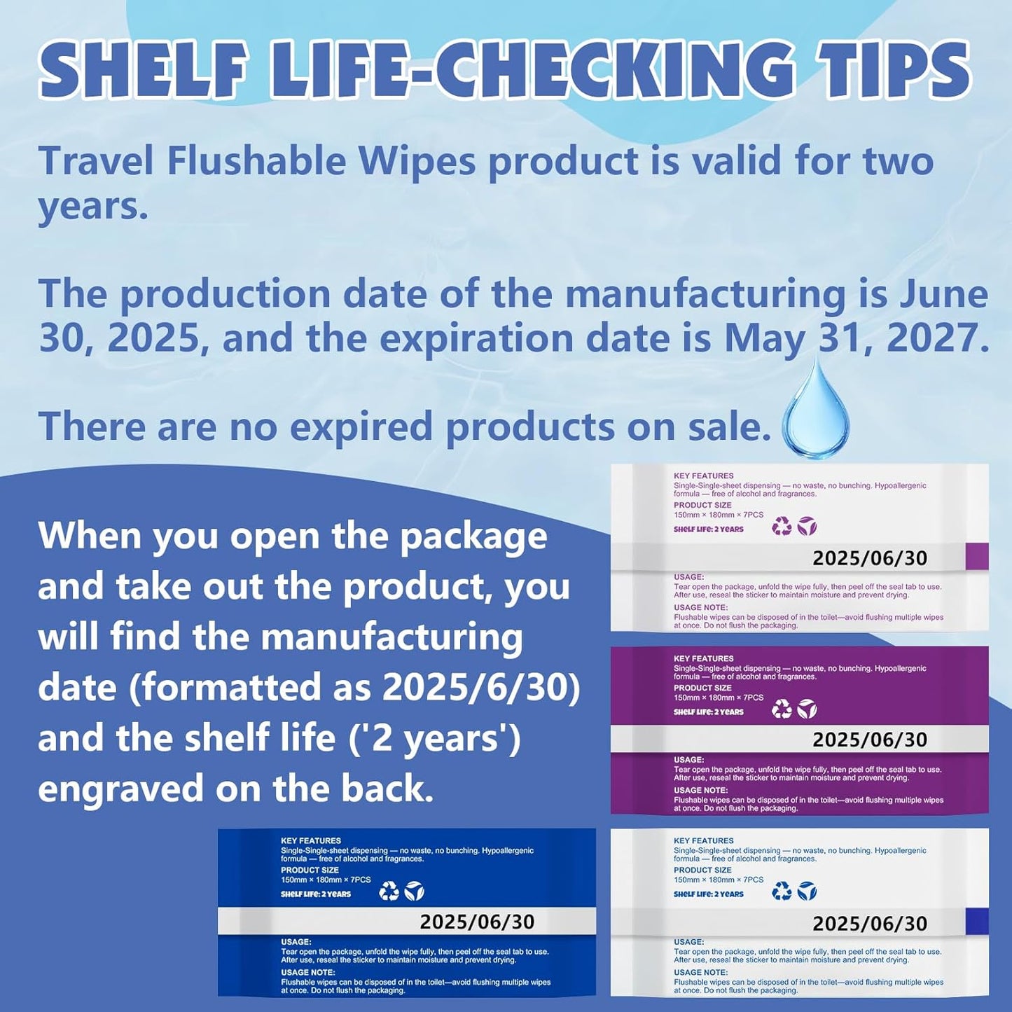 12 PackTravel Flushable Wipes with Aloe & Vitamin E,Impossibly Compact 7 Wipe Per Pack Mini Travel Adult Wet Wipe,Hypoallergenic & Fragrance-Free Skin-Friendly Flushable Wet Wipe(84 Total Wipes)