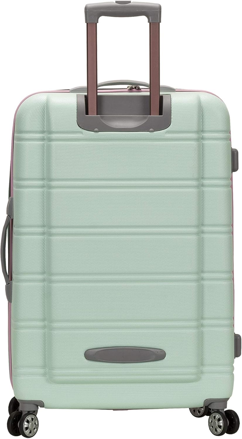 Rockland Melbourne Hardside Expandable Luggage with Spinner Wheels, Mint, 2 Piece (20/28)
