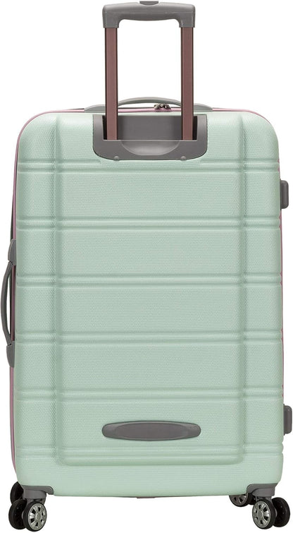 Rockland Melbourne Hardside Expandable Luggage with Spinner Wheels, Mint, 2 Piece (20/28)