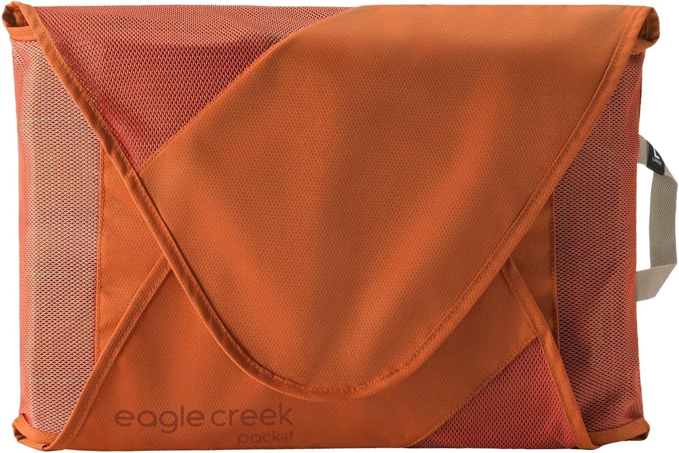 Eagle Creek Pack-It Original Garment Folder - Travel Garment Bag with Compression Wings to Maximize Luggage Space - Convenient Top Handle - Quick Drying Material - Mandarin - Large