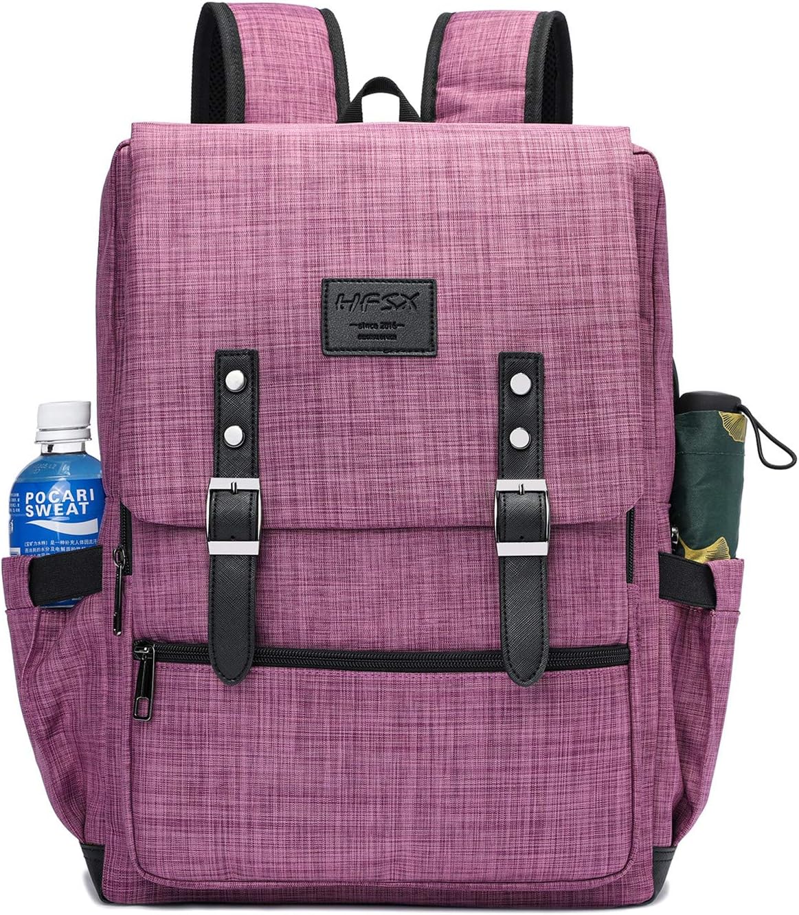 HFSX Vintage Backpack Anti Theft Laptop Backpack Men Women Business Travel Computer Backpack College Bookbag Stylish Water Resistant Vintage Backpack with USB Port Fits 15.6 Inch Laptop