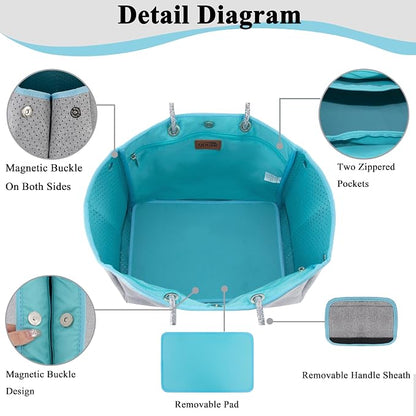 QOGiR Neoprene Multipurpose Beach Bag Tote - Image 3