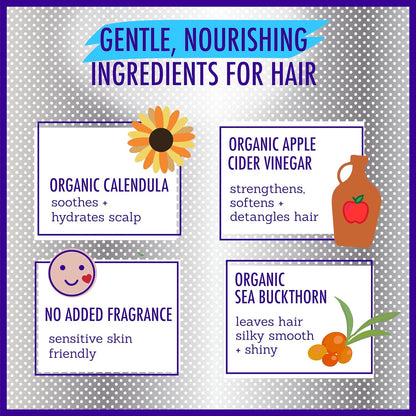 California Kids Conditioner | Super Sensitive | Unscented | 100% Plant-Based | Rinse-out or Leave in Conditioner | Moisturizing | 251 ml / 8.5 oz