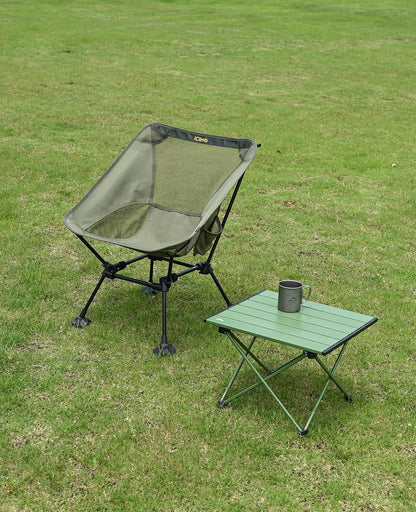 iClimb Ultralight Compact Camping Folding Beach Chair with Anti-Sinking Large Feet