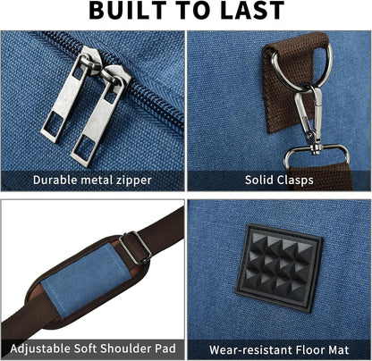 Dimayar Expandable Duffle Bag for Men, 50L Large-Capacity Weekender, Water-Resistant Mens Duffle Bags for Traveling, Lightweight & Durable Overnight Carry-On, Versatile Gym and Travel Bag