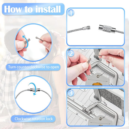 Funny Giraffe 2 Pack Luggage Tag for Suitcase, Cute Unique Leather Bag Tags Identifiers Privacy Cover ID Label with Durable Steel Loop for Women Men Kids Girls Travel