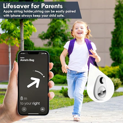 for Airtag Holder for Kids Hidden 4 Pack GPS Tracker Case, Anti-Removal - Image 2