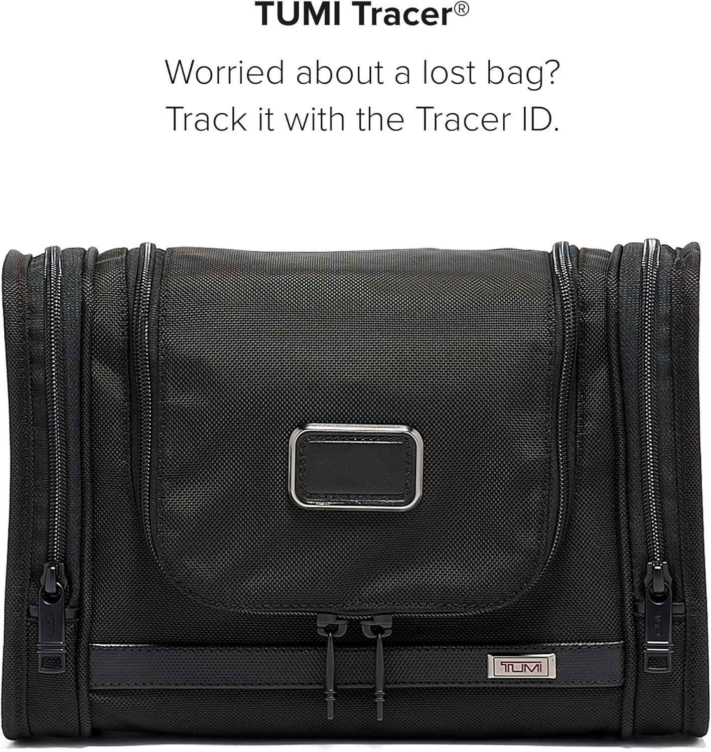 TUMI - Alpha Hanging Travel Kit - Toiletries and Cosmetics Organizer - Travel Essentials Bag with Hooks & Pockets - Black