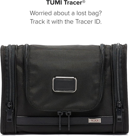 TUMI - Alpha Hanging Travel Kit - Toiletries and Cosmetics Organizer - Travel Essentials Bag with Hooks & Pockets - Black