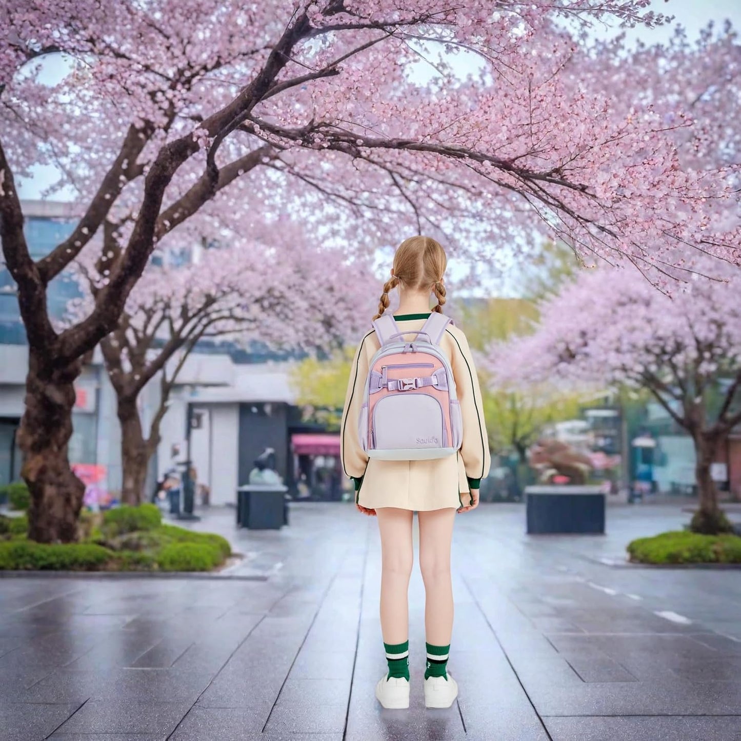 Cute Mini Toddler Backpacks for Girls 2-4 Little Kids Backpack preschool Bookbag (Purple Pink)