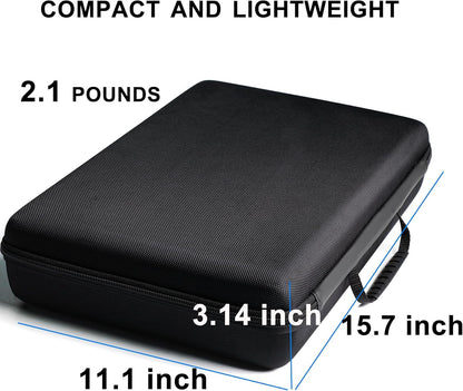 Hardshell watch case, 18 slots watch travel case for men's women's, watch display organizer box holder with form-fitiing watch pillow