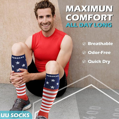 Medical Compression Socks for Women and Men 3 Pairs 20-30 mmHg Knee High - Image 3
