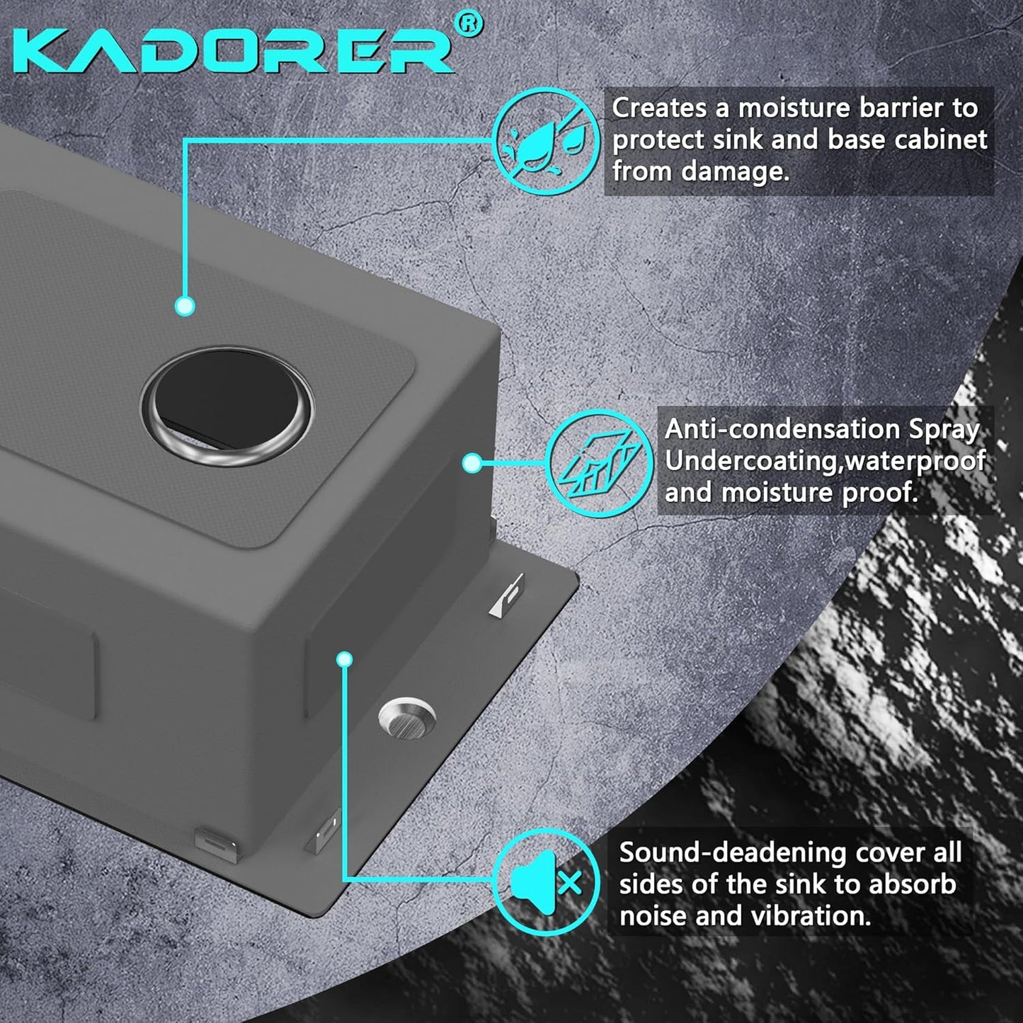 15 x 20 Inch Black Drop In Kitchen Sink - Single Bowl Topmount Bar Prep Sink - 18 Gauge Stainless Steel with Grid and Basket Strainer