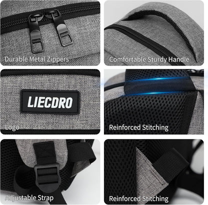 Grey Backpack for Men Women, Backpack for School, School Backpacks for Boys Girls Teens, 15.6 inch Laptop Back Pack with USB Charging Port, Large College Book Bag, Business Work Travel Bookbag