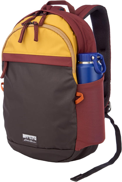 Eddie Bauer 20L Venture Backpack, Hydration and Laptop Compatible Daypack, Redwood/Antique Gold