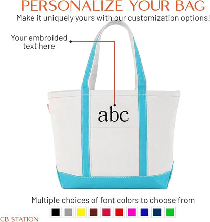 CB STATION Medium Classic Canvas Tote Bag - Image 5