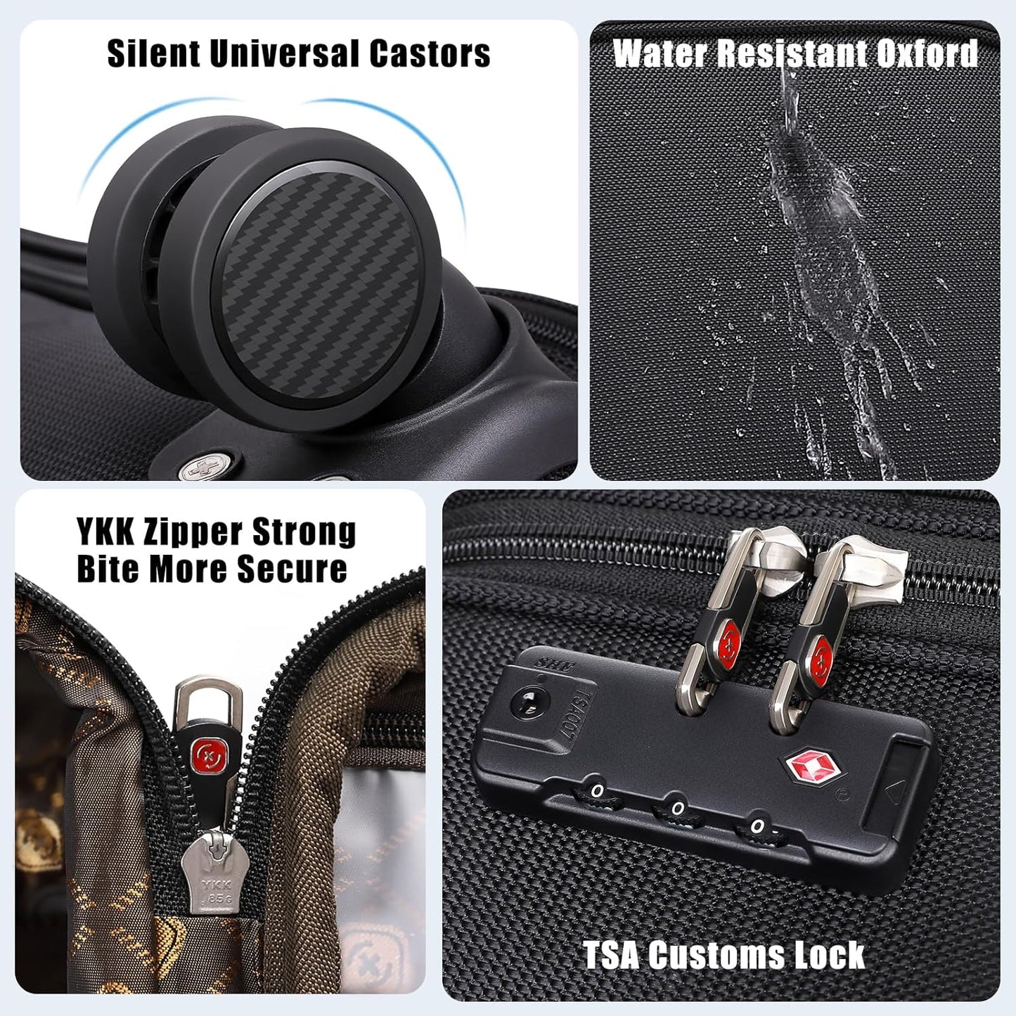 Softside Expandable Luggage with 4 Spinner Wheels, Durable Checked-Luggage Suicase (Coffee, 29-Inch)