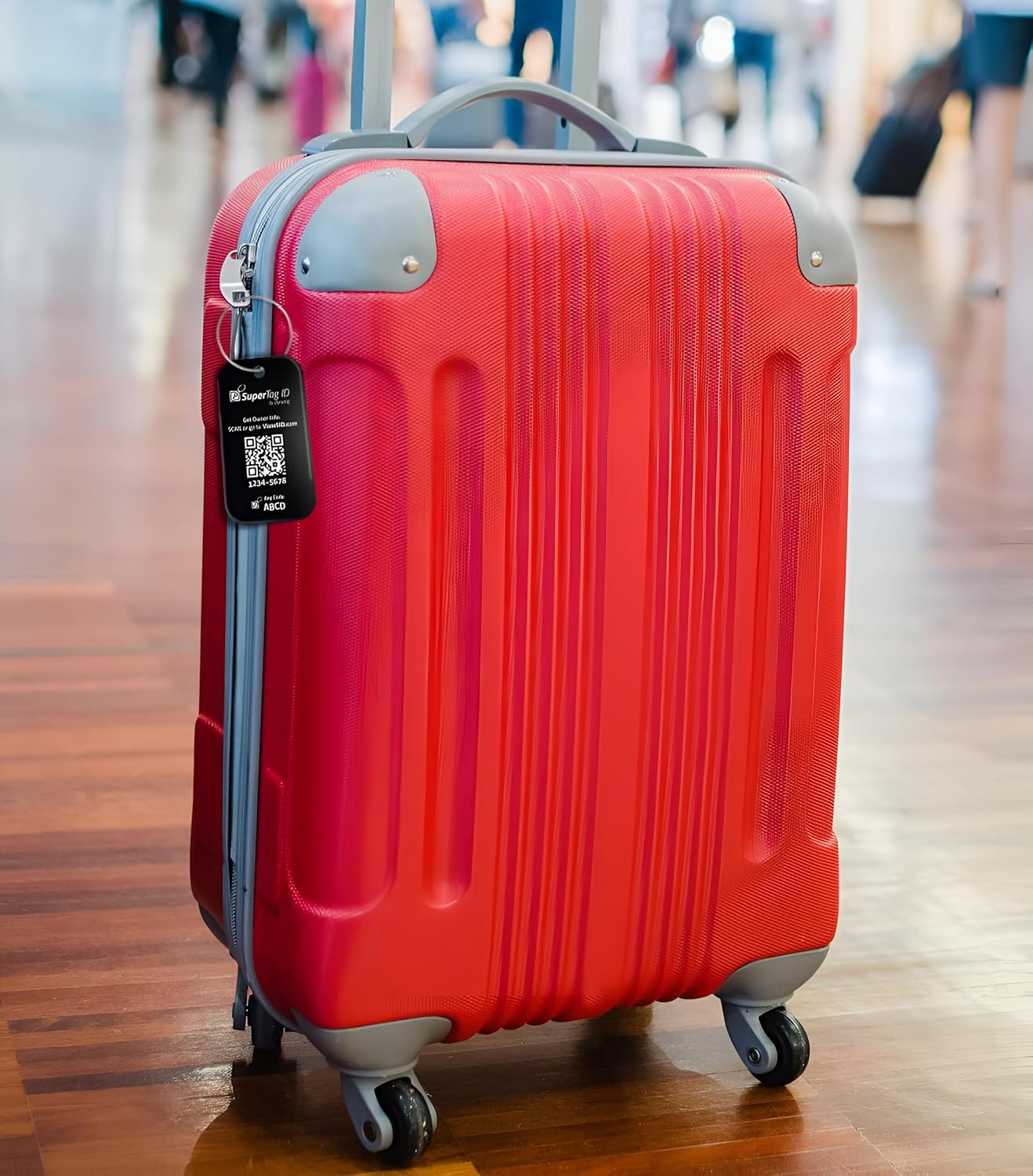 Dynotag® Sentry Series Solid Metal Web Enabled Smart Luggage Tag ID + Steel Loop, Anodized Aluminum with DynoIQ™ & Lifetime Recovery Service (Midnight Black)