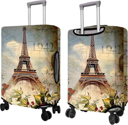Travel Luggage Cover Suitcase Protector Fits 18-32 Inch Wheel Covers PatternedTravel Related Items Flower Luggage Protector Elastic M