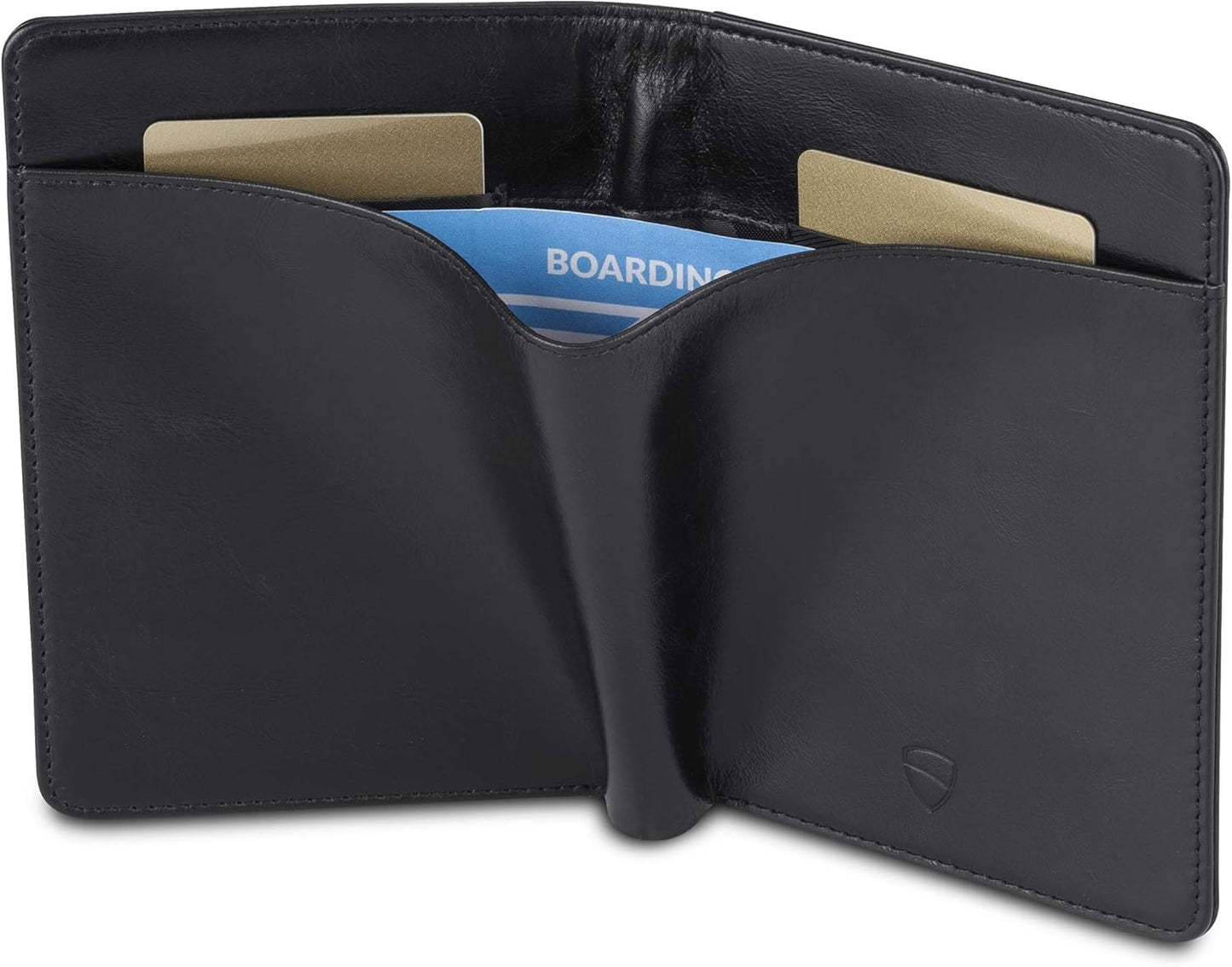 Vaultskin Leather Passport Holder, Slim RFID Blocking Travel Wallet for Men and Women, Fits Passport, Credit Cards, ID, Cash, Passport Cover Ideal Travel Accessories with Gift Box (Kensington)